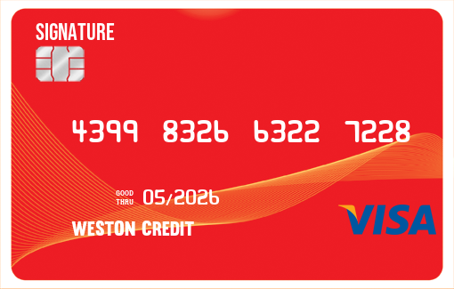 Weston Momentum Visa credit card